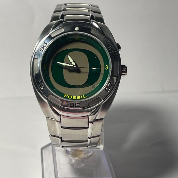 Oregon Ducks NCAA Stainless-Steel Kaleido Watch by Fossil NEW (RARE) - Picture 2 of 9